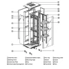 GABR42U60X100 Enersafe Rack / Gabinete Autosoportado 42U 60x100 2 Ventiladores/1 Bandeja by Legrand